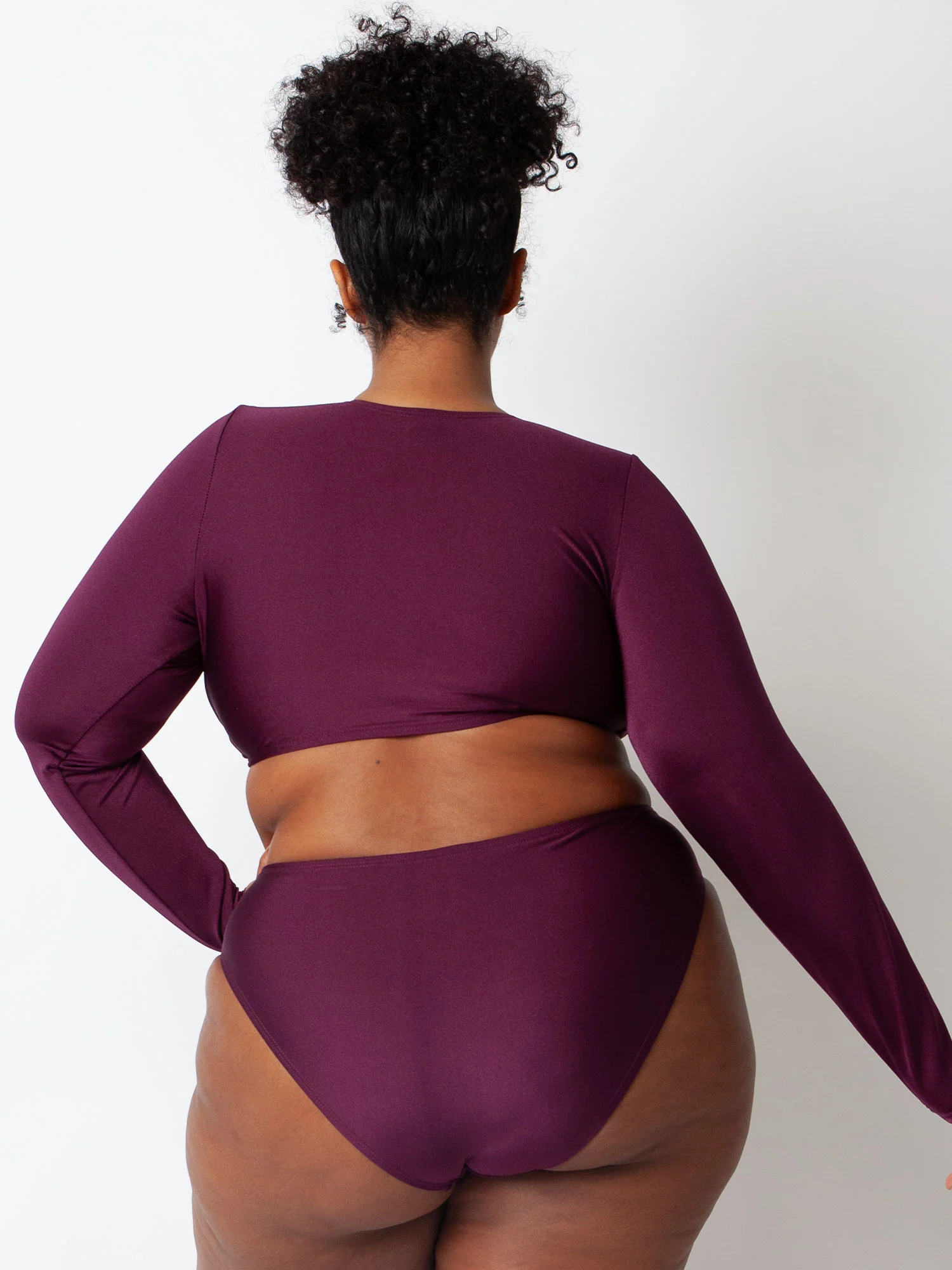 Villa Fresca Eggplant Bria Bikini Bottom